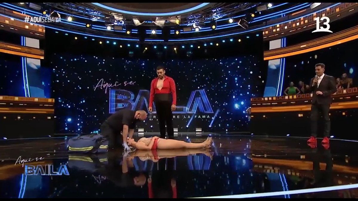"Debo hacerme una resonancia": Piamaría Silva sufrió complejo accidente en medio de su presentación en "Aquí se Baila"