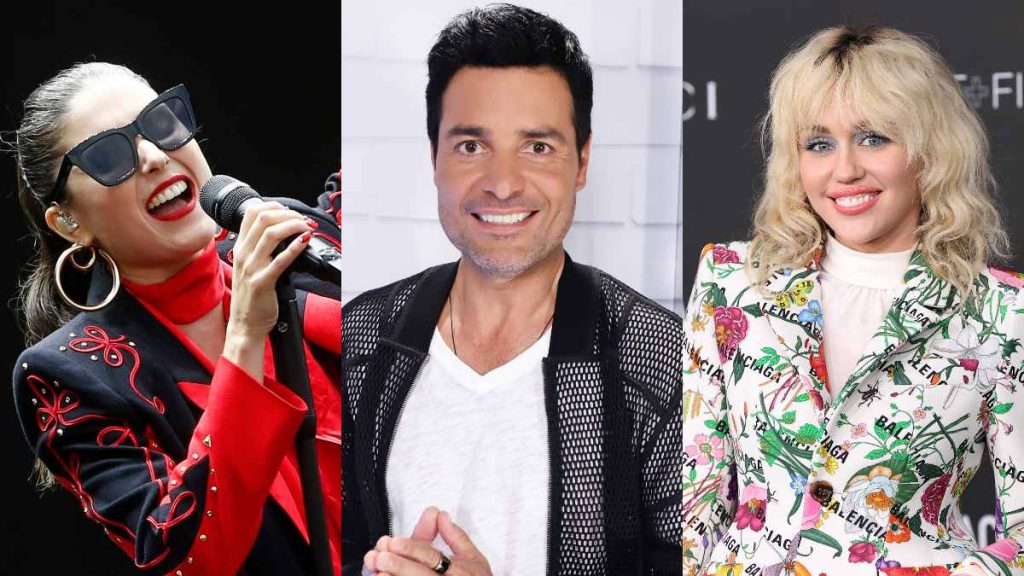 Collage Fran Valenzuela Chayanne Miley