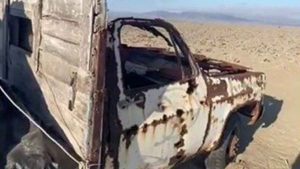 Camión "fantasma" en el norte de Chile es viral en TikTok