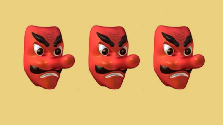 Qué significa el emoji del demonio japonés Tengu en WhatsApp