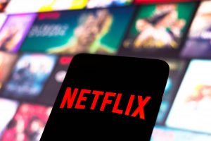 In This Photo Illustration, The Netflix Logo Seen Displayed