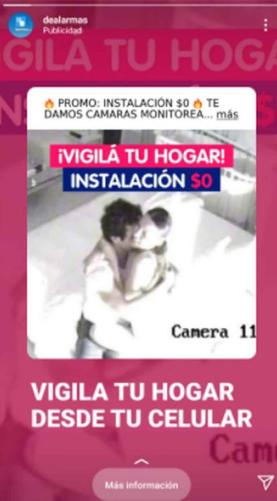 Publicidad Con Imagen De Vicuña Y Pampita