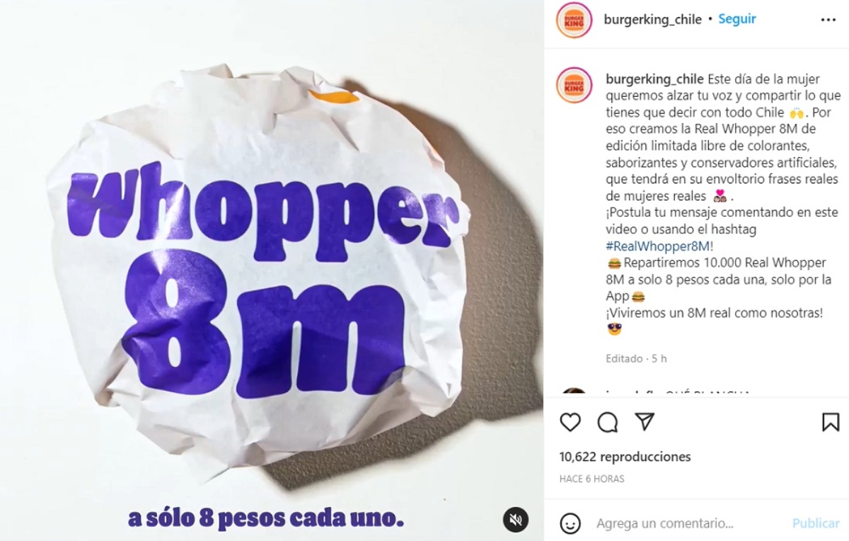 Burger King Instagram