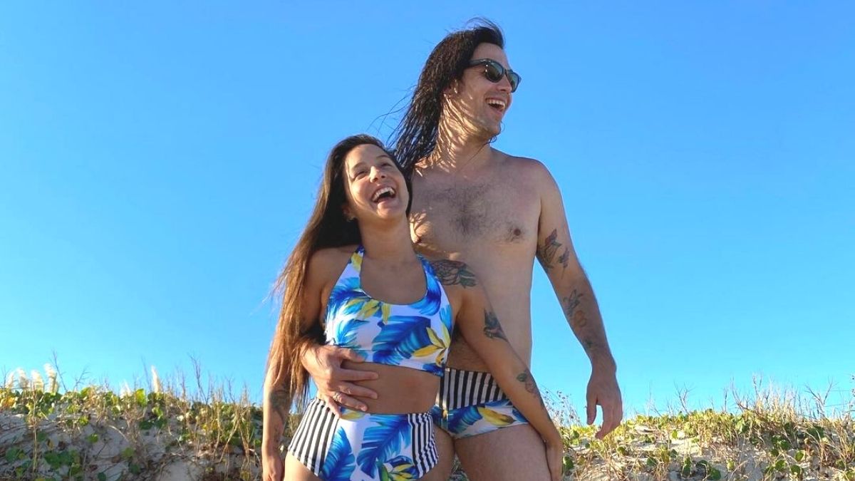 ¡Felices y combinados! Denise Rosenthal y Camilo Zicavo disfrutan de sus vacaciones en Uruguay