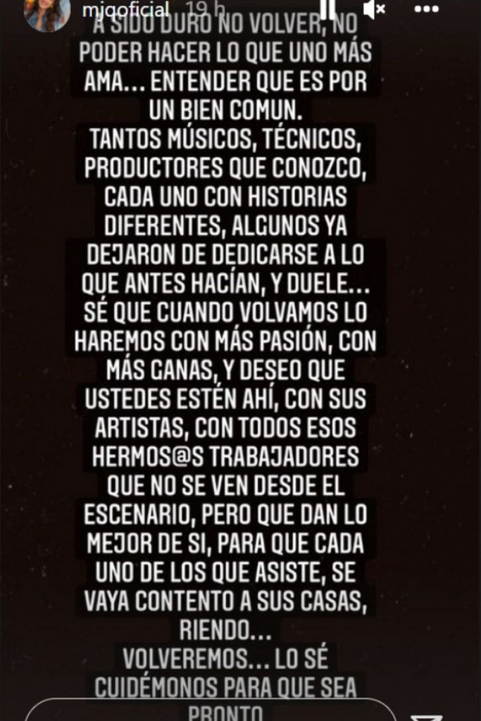 Historia María José Quintanilla Show