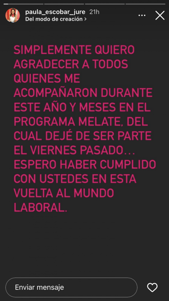 Paula Escobar Me Late