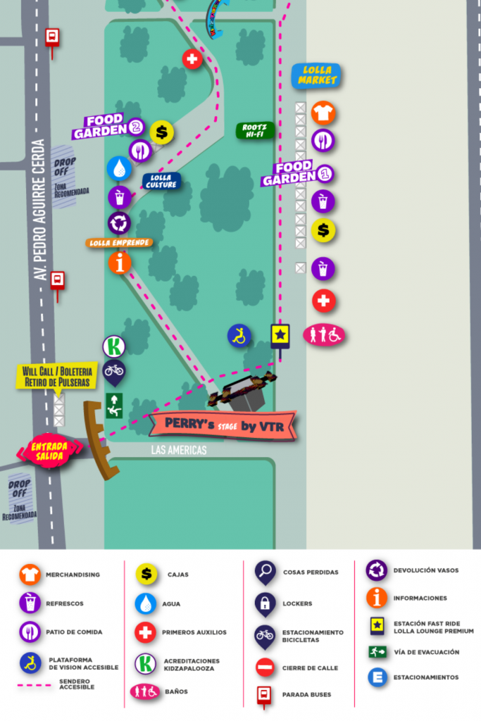 Lollapalooza Mapa