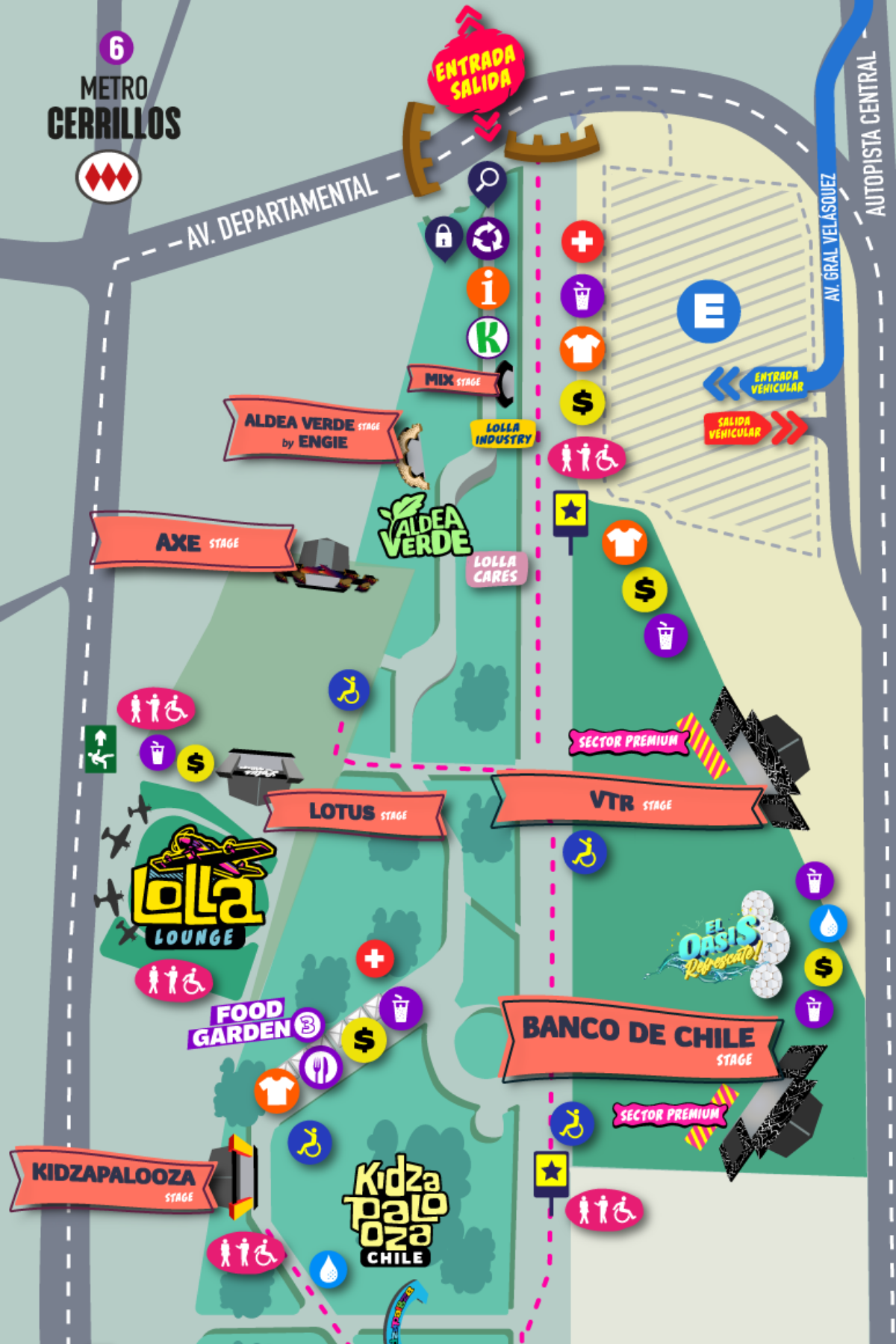 Lollapalooza Chile 2022 ¿Dónde es y cómo llegar al lugar? — FMDOS