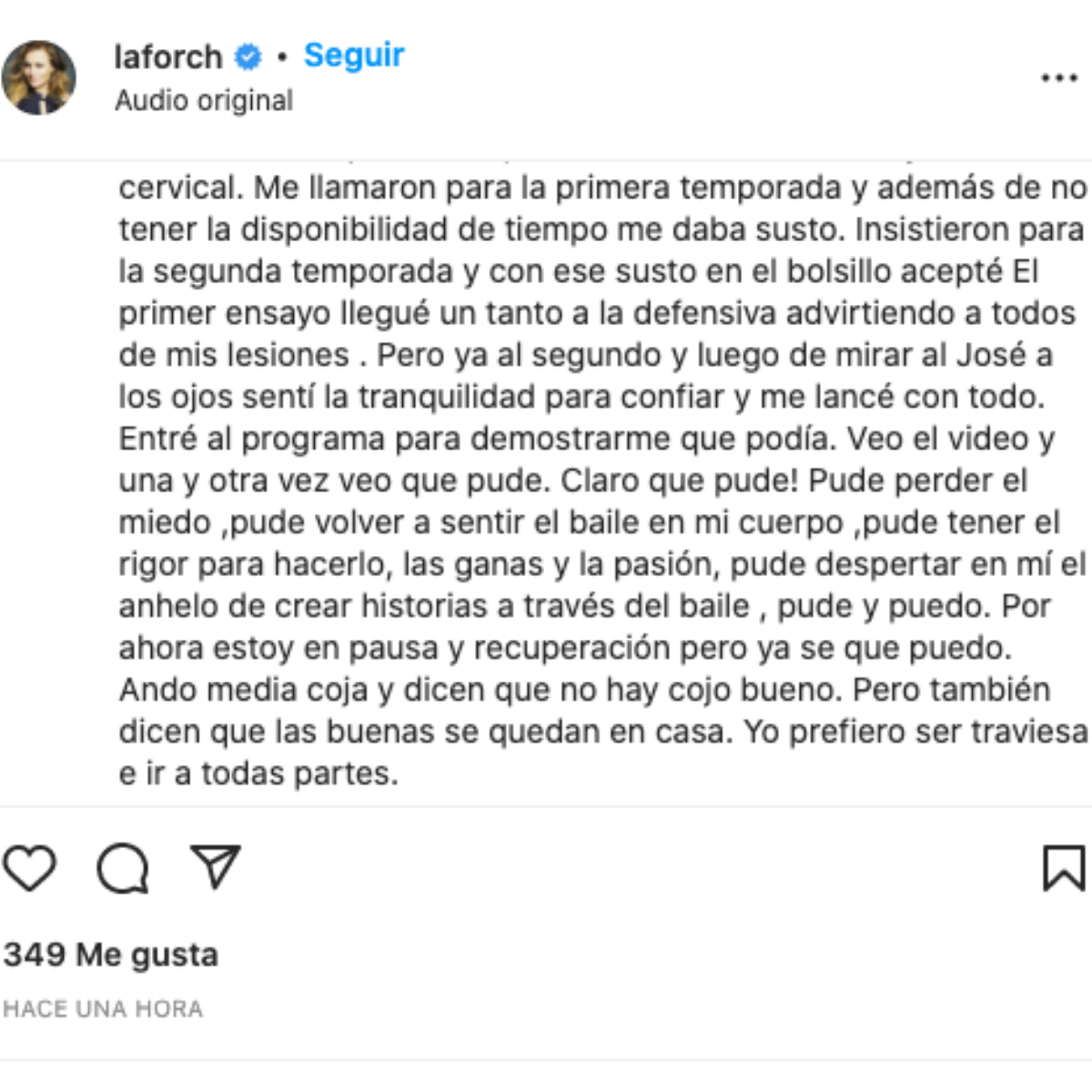 Amaya Forch Lesión