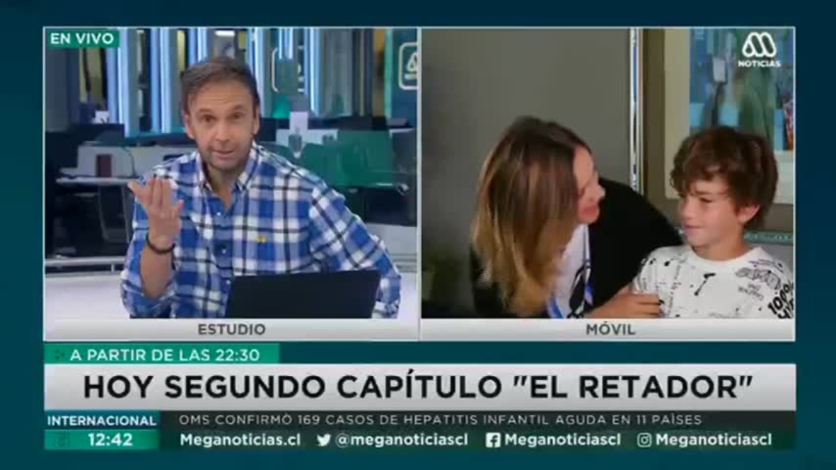 "¡Hola campeón!": Hijo de Diana Bolocco sorprendió con aparición en noticiario de Rodrigo Sepúlveda