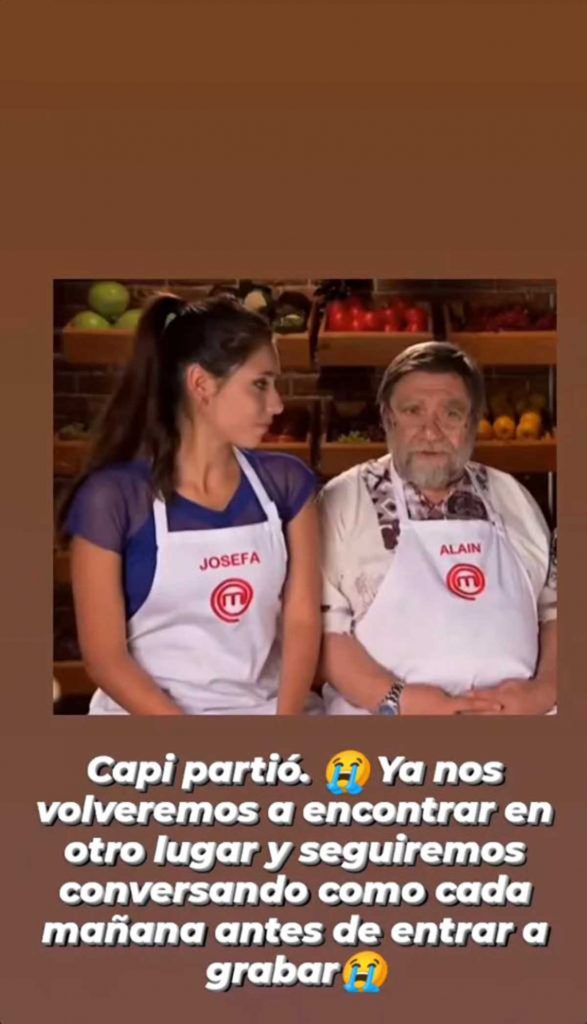 Josefa Barraza Despide Al Capitán De MasterChef Chile