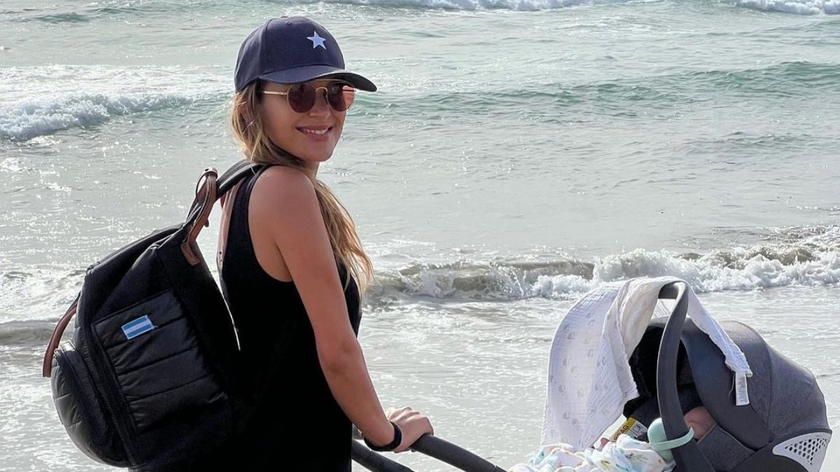 Mayte Rodríguez se fue de viaje en avión con Galo