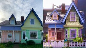 Casa Up sorprende en Puerto Montt: Vivienda se vuelve viral por sus colores