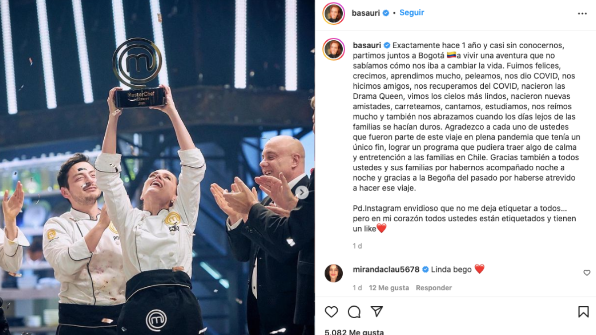 Begoña Basauri compartió