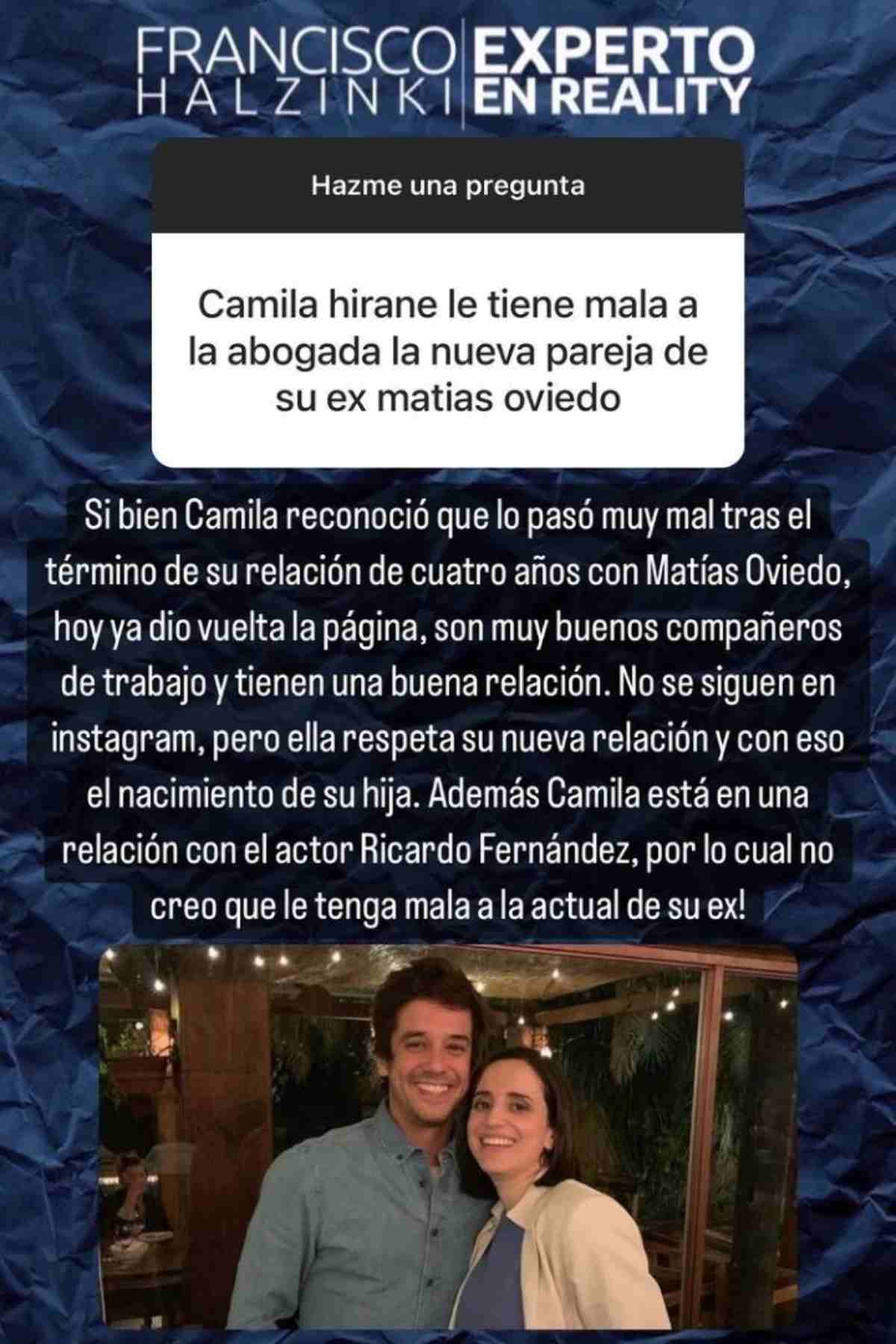 Pareja Camila Hirane 