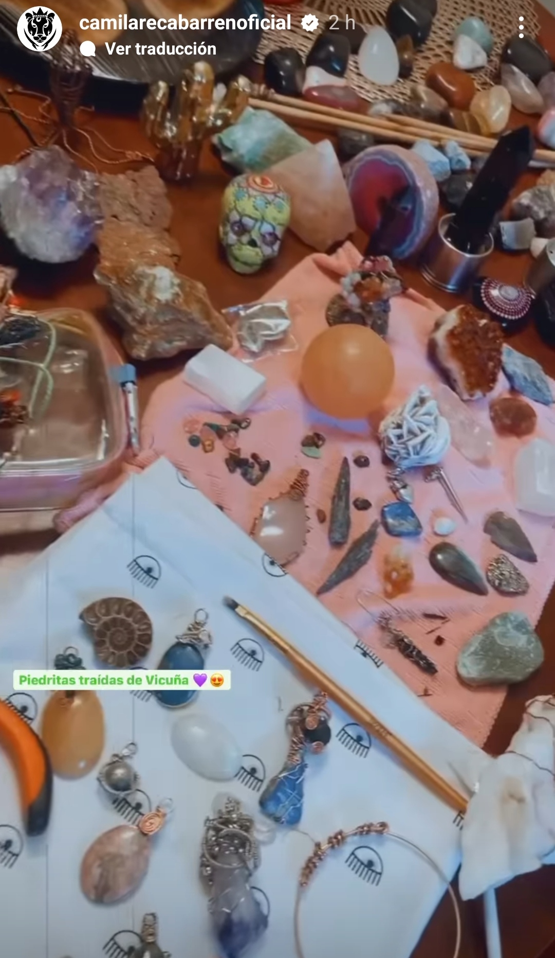 Camila Recabarren piedras