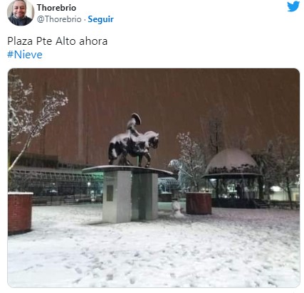 Nieve En Santiago 2