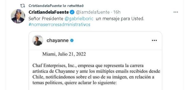 Tuit De Cristian De La Fuente