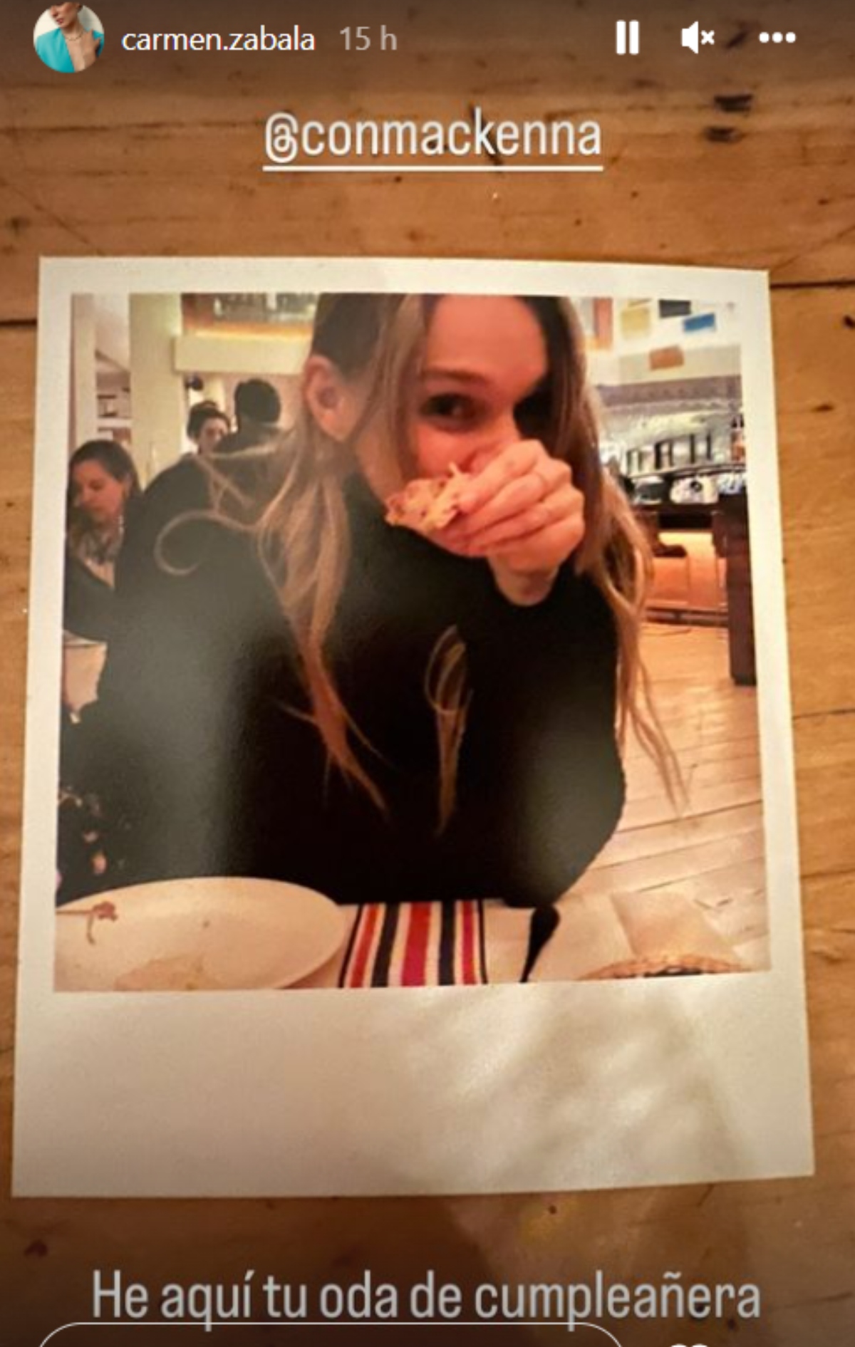 Carmen Zabala Instagram Hoy