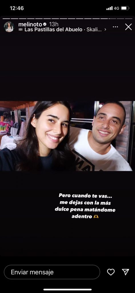 Melina Noto y su hermano