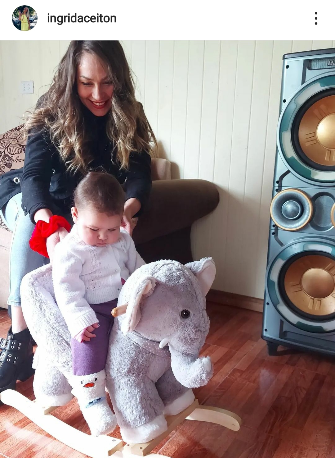 Ingrid Aceitón su hija