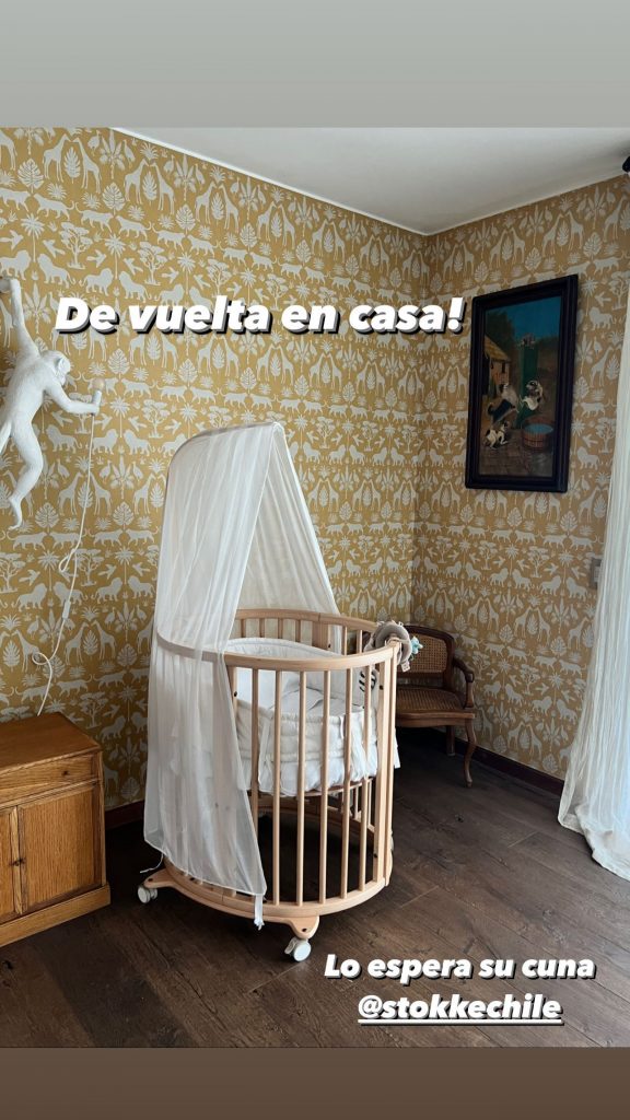 Cuna del bebé de María Luisa Godoy