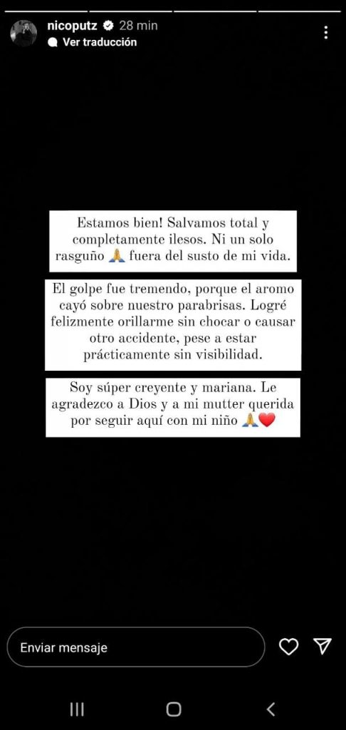 Accidente de Nicole Putz