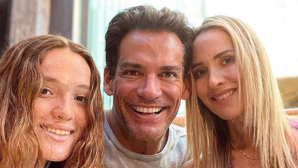 Cristián de la Fuente y su familia