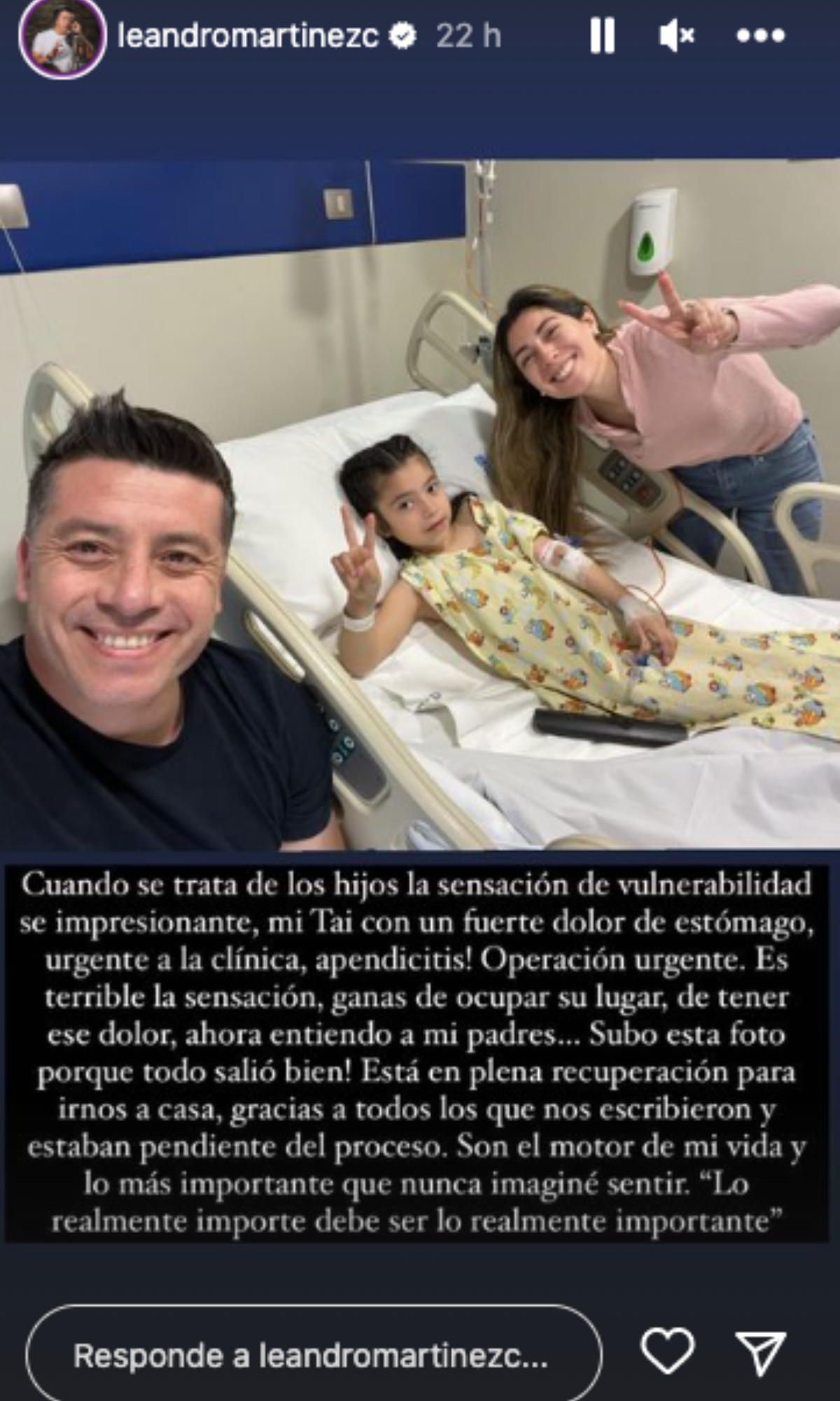 Leandro Martinez hija