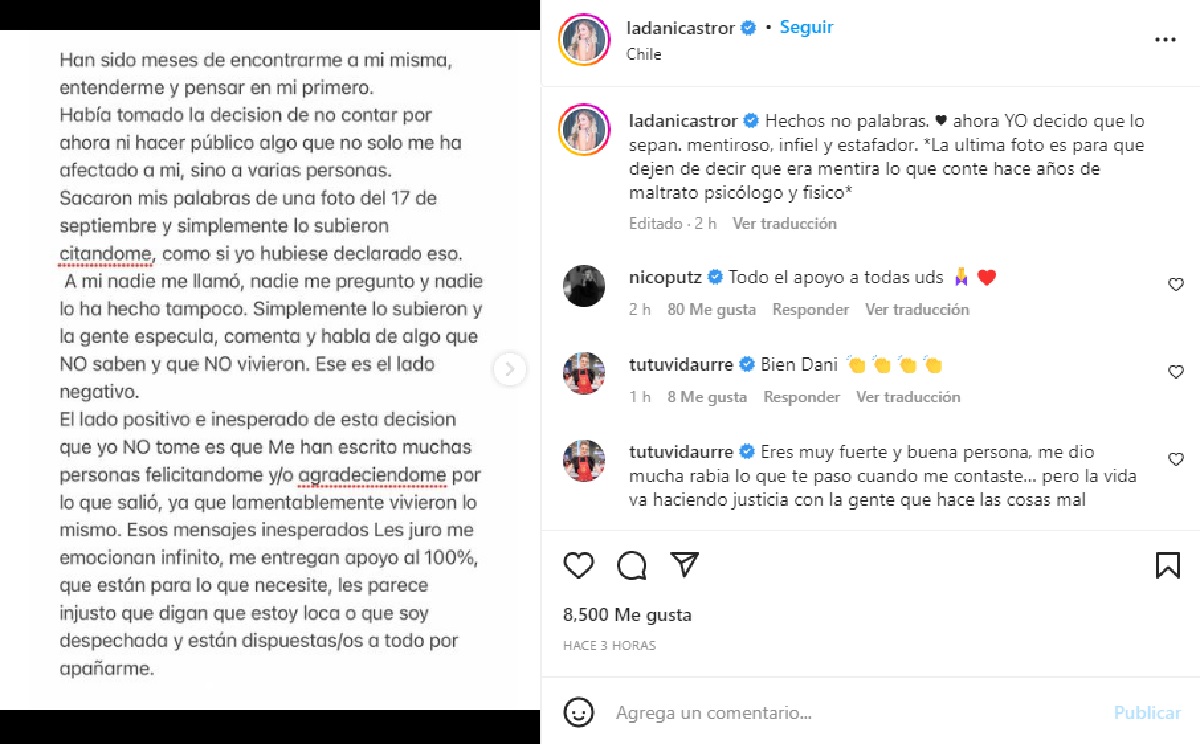 Publicación Daniela Castro