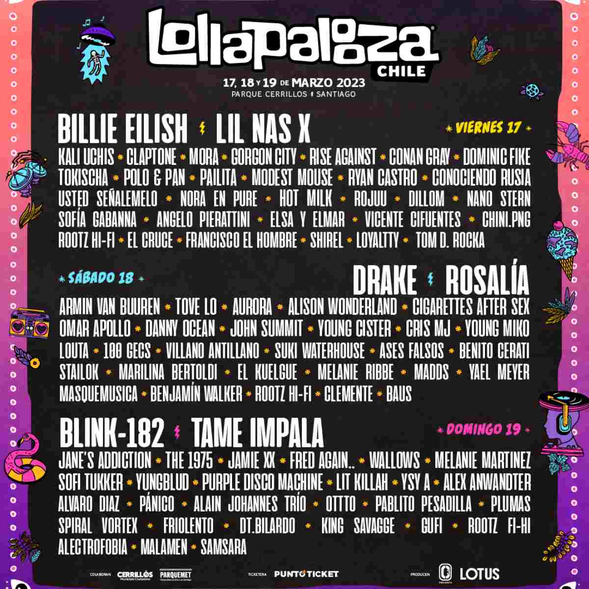Lollapalooza Line Up 