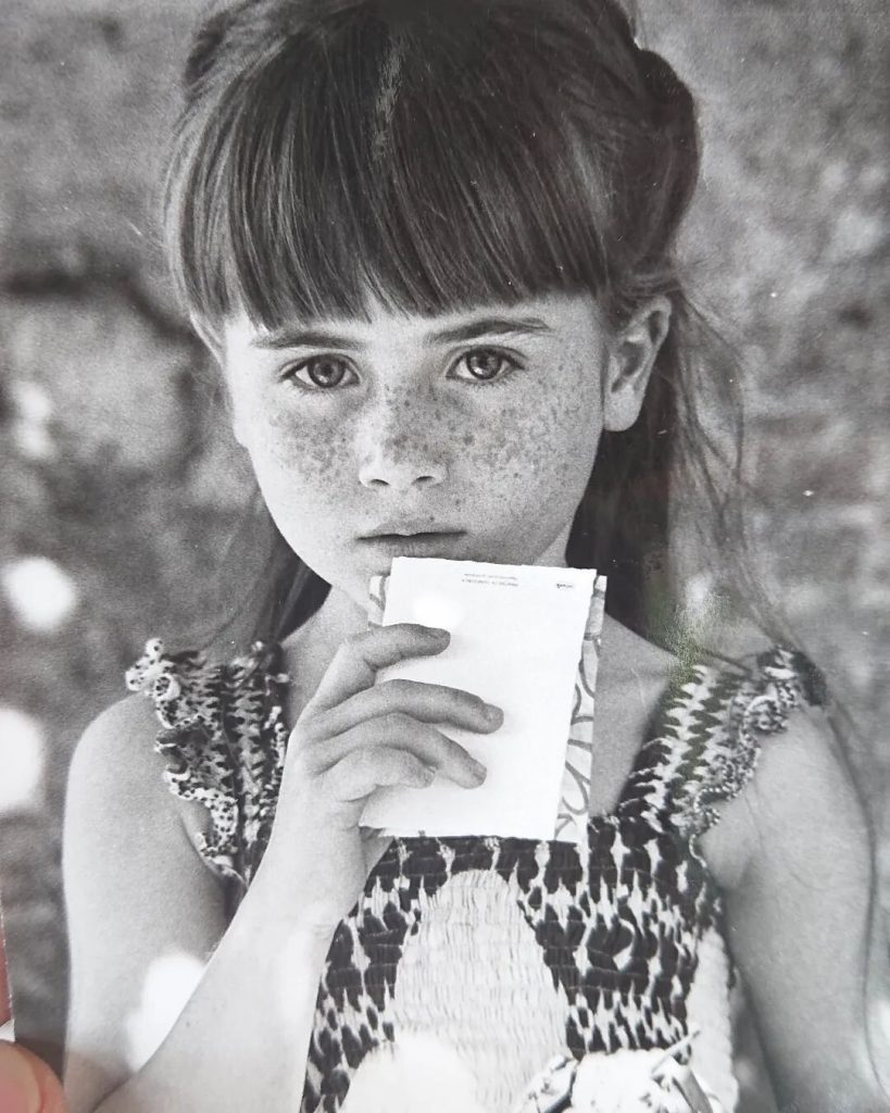 Amaya Forch en su niñez