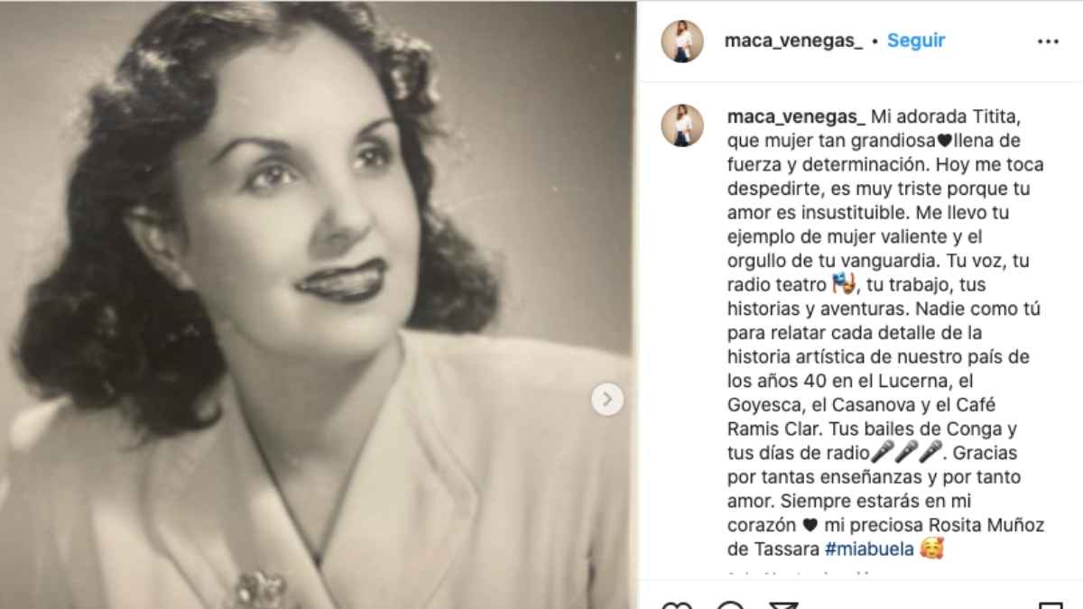 Macarena Venegas pérdida
