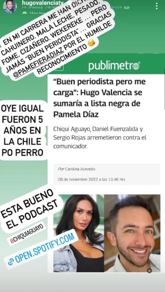 Respuesta De Hugo Valencia A Pamela Díaz
