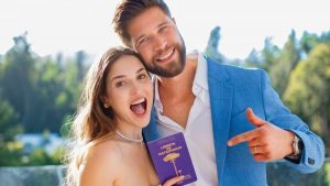 Belén Soto lució el vestido de novia que marca tendencia