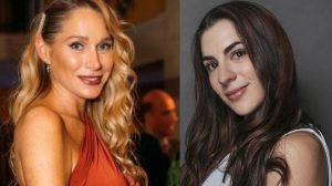 Carmen Zabala chochea con el hijo de Constanza Mackenna