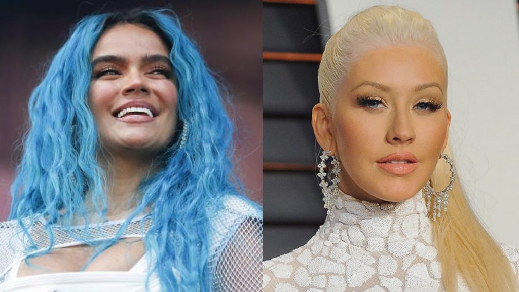 Karol G y Christina Aguilera Viña 2023