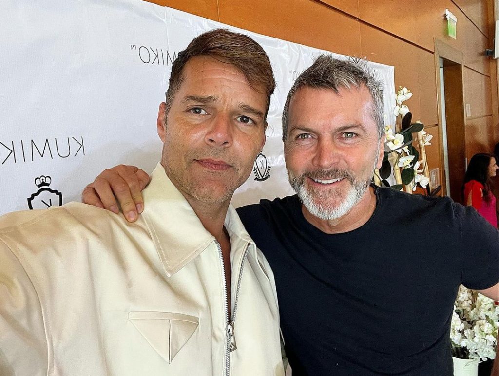 Cristián Sánchez y Ricky Martin