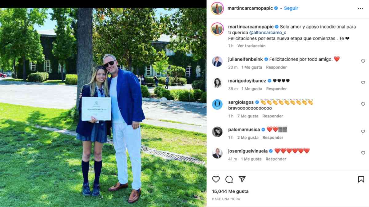 Martín Cárcamo, hija