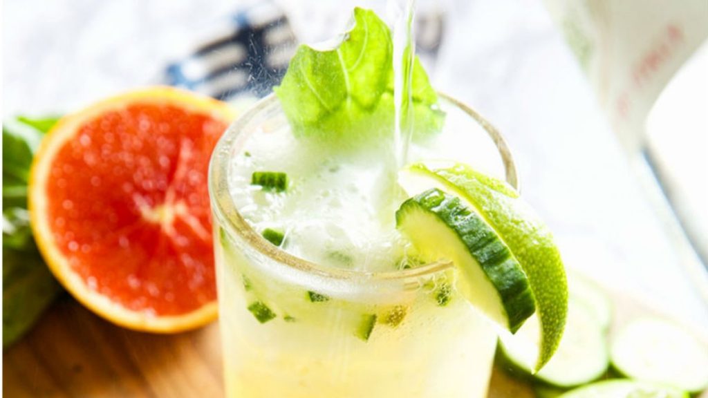 Mocktail Año Nuevo pepino 