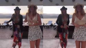 "Nos reímos mucho": Angélica Castro y Laura de la Fuente bailaron el challenge del momento y la rompieron