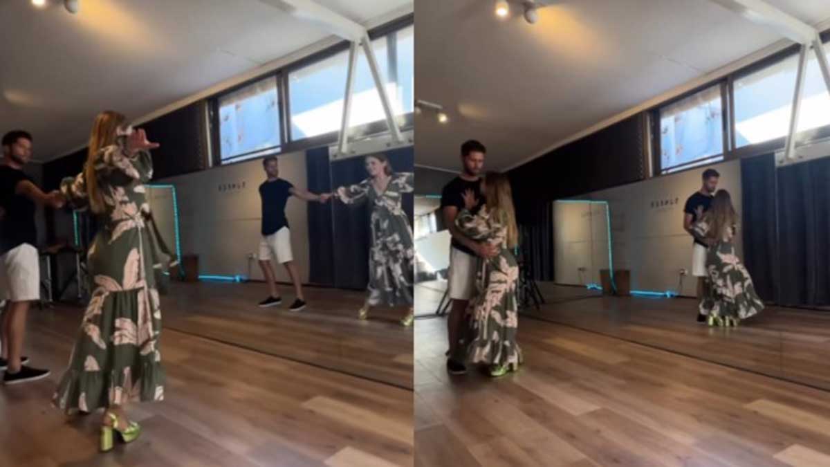 "Seguimos con los ensayos": así es el sensual baile de boda que practica Belén Soto