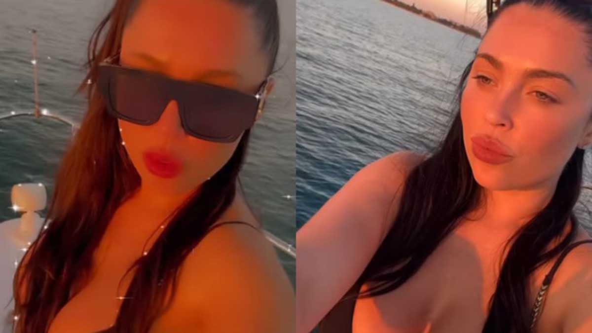 Daniela Aránguiz bailó encima de un yate y encendió las redes