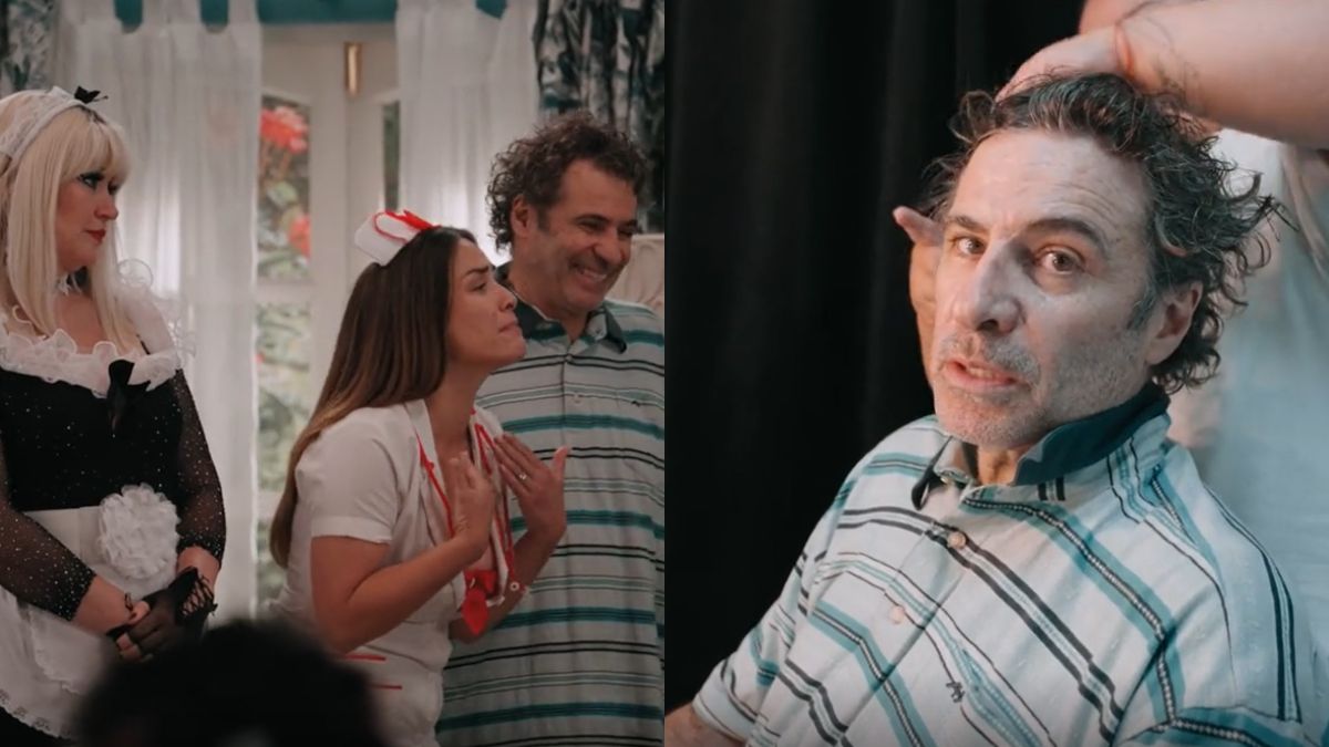 Fernando Larraín mostró en TikTok cómo se graba Casado con Hijos