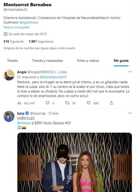 Likes De La Ex Suegra De Shakira