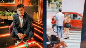 Roberto Cox fue pillado saliendo de una fiesta con una misteriosa mujer