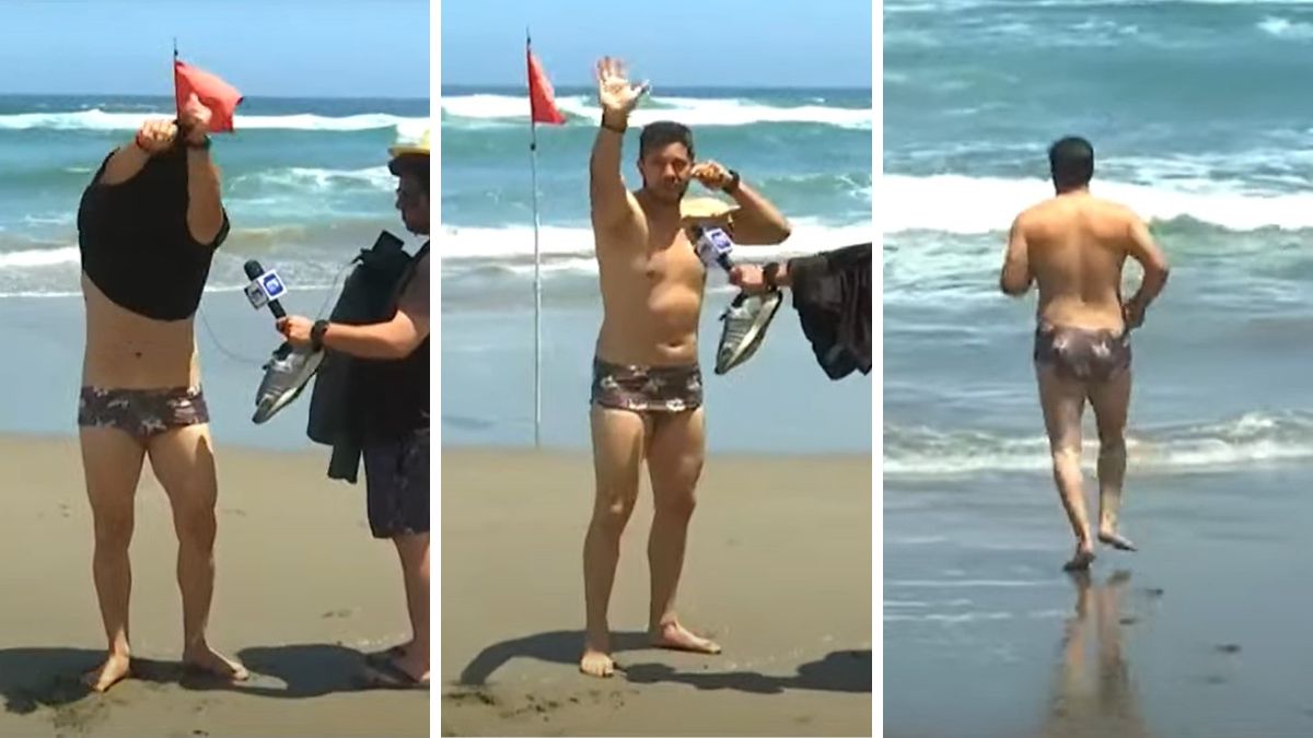 ¡No le importó nada! Simón Oliveros se tiró un piquero en plena transmisión para Mucho Gusto