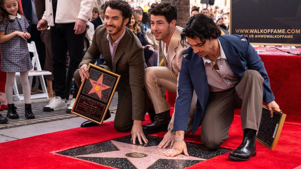 ¡Bravo! Jonas Brothers recibe una estrella en el Paseo de la Fama de Hollywood