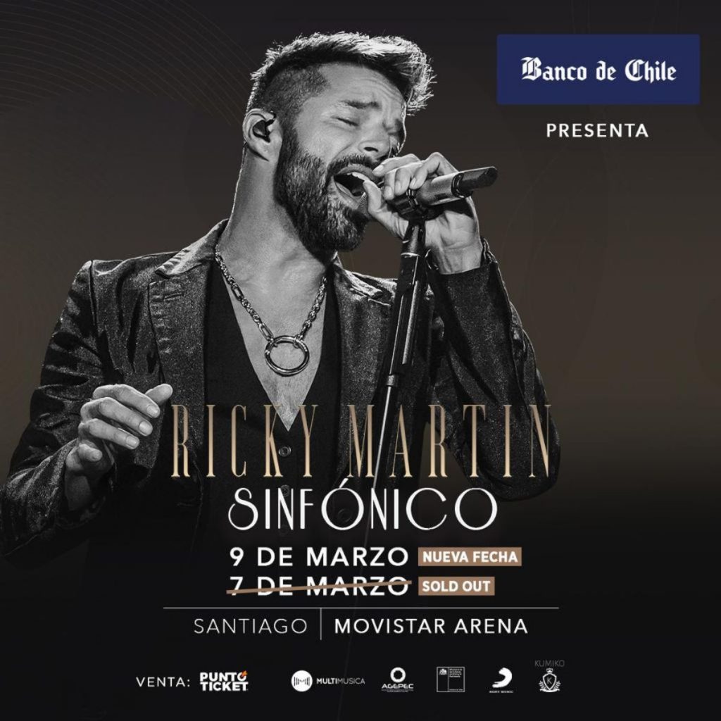 Ricky Martin Sinfonico 2023 Chile