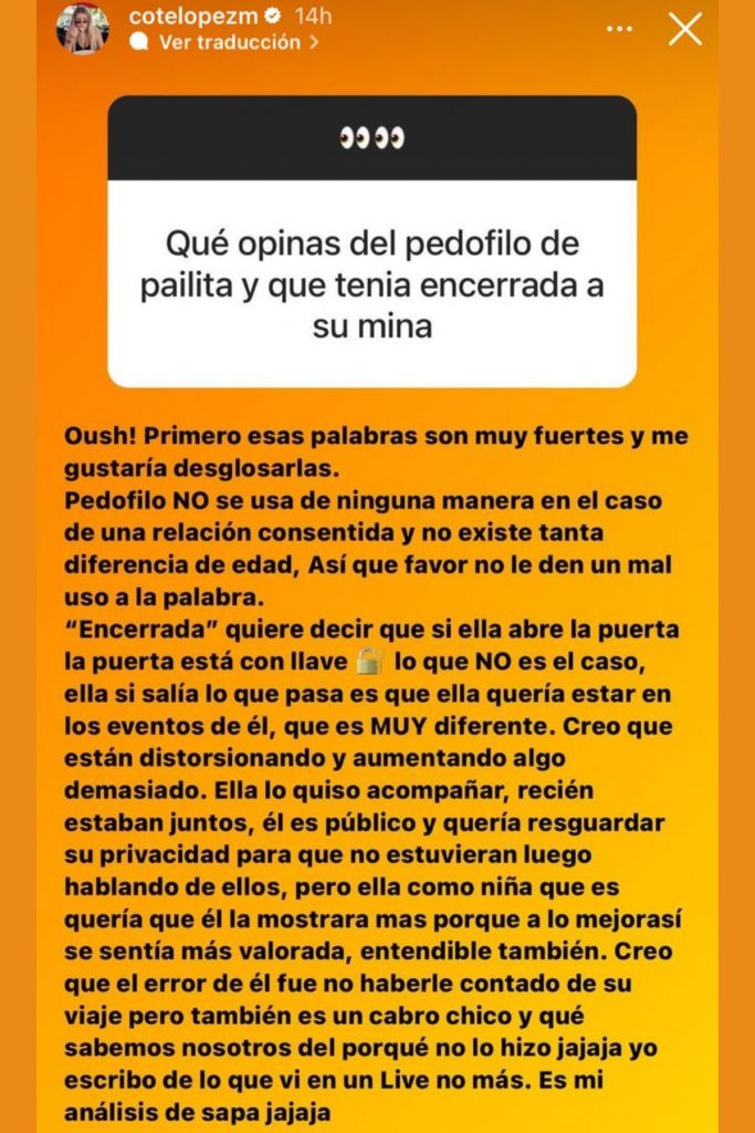 Coté López Opinó Sobre La Polémica Relación De Pailita Y Skarlethy